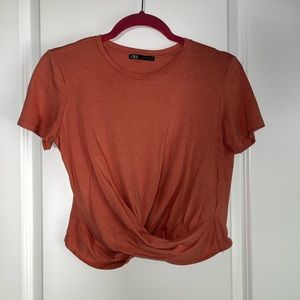 Pink Twist Front Top